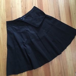 Black A-line skirt